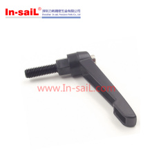 Black Metal 8mm M8 35mm Thread Machinery Adjustable Handles